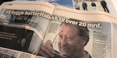 Batterifabrikk Presseklipp