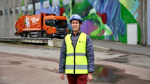 Martin Holm, Industrimasterstudent og utplassert hos Lindum. Foto: usn.no  