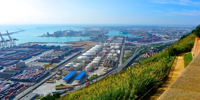 Barcelona, Port D'hidrocarburs I El Delta Del Llobregat Al Fons Panoramio