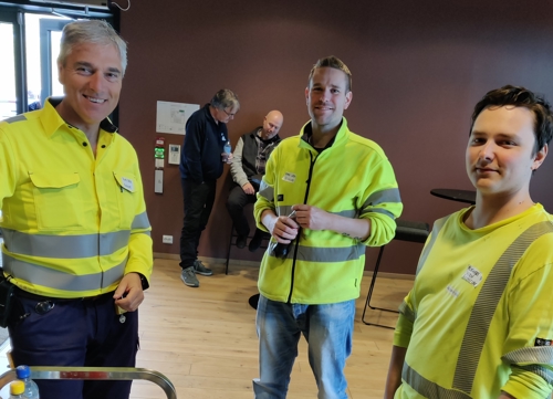 Roar Berg, Raymond Larsen og Aleksander Viken fra Glencore