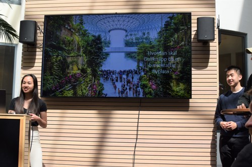 Vinnergruppen med Benedicte Truc-Li Do og Duy Nguyen