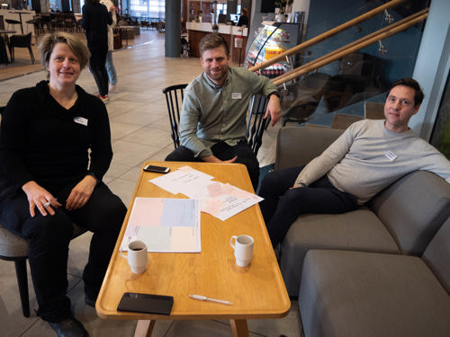 Elke Thisted, leder for  prosesskontroll og utvikling i Glencore, finner plass til å tenke kreativt sammen med andre i faggruppene